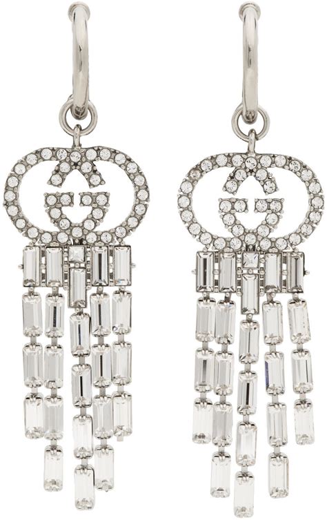 gucci silver g earrings|Gucci Silver Earrings .